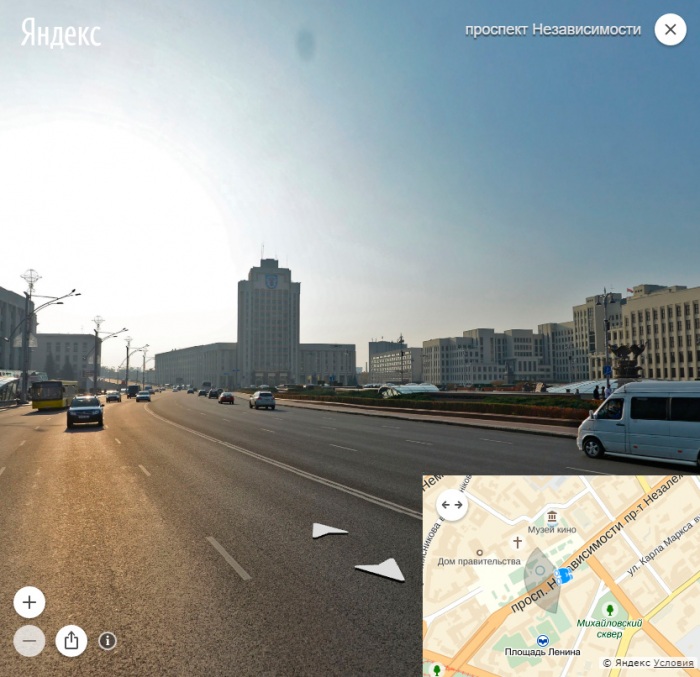 Яндекс- панорама на картах