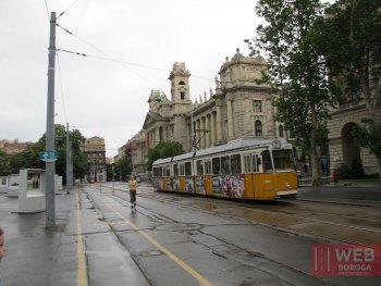 Электротранспорт Будапешта - трамвай в городе