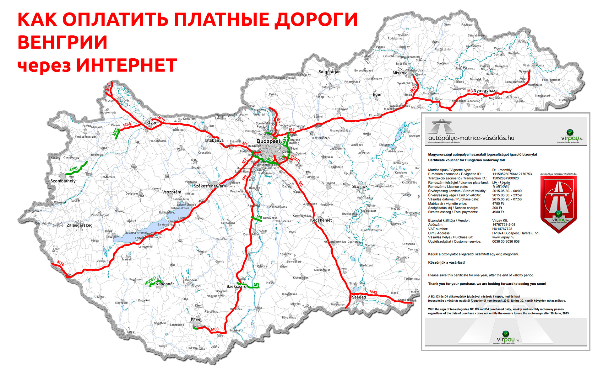 Платные дороги в словакии карта